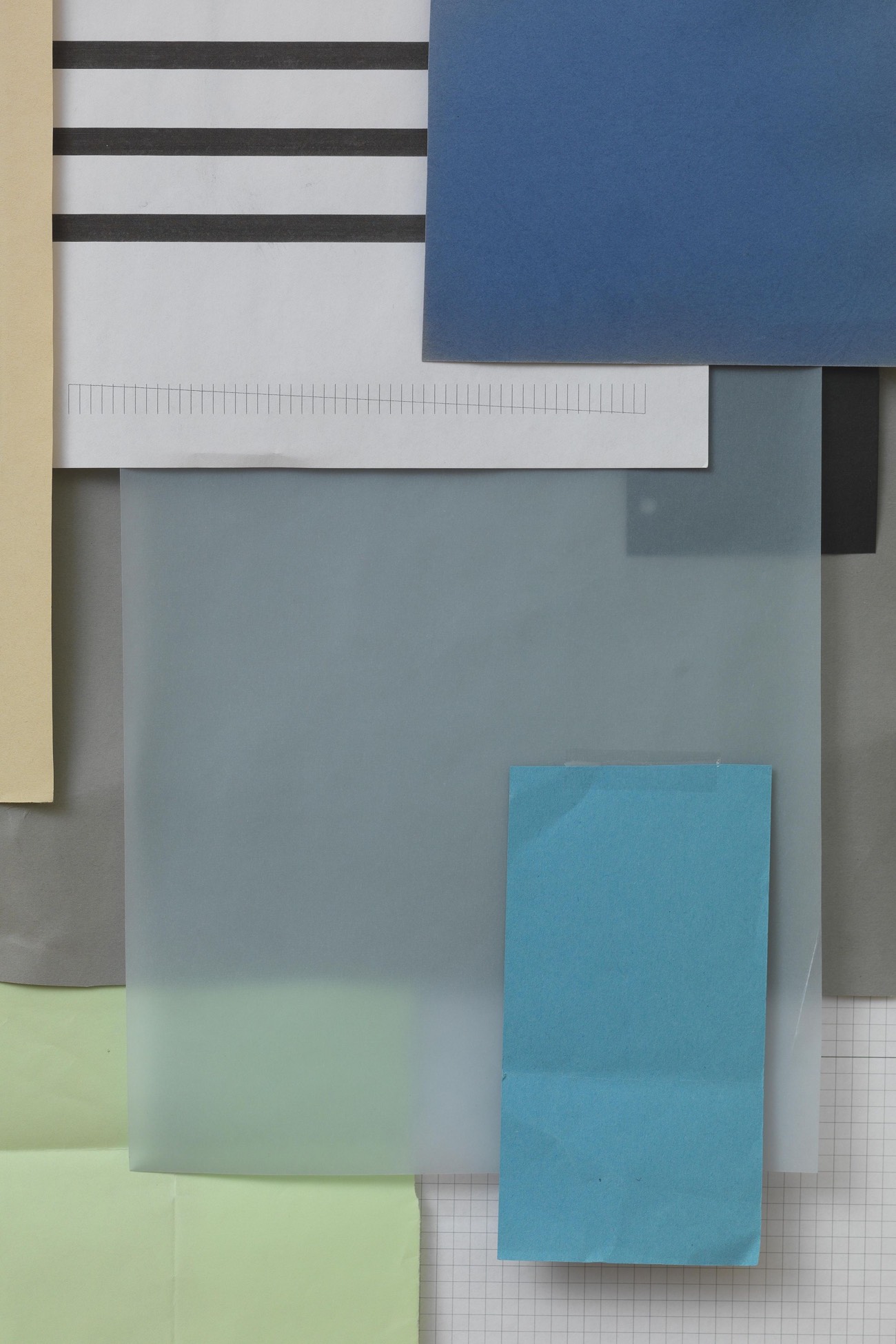 Colored Papers: Hellbau, Blau, 2012