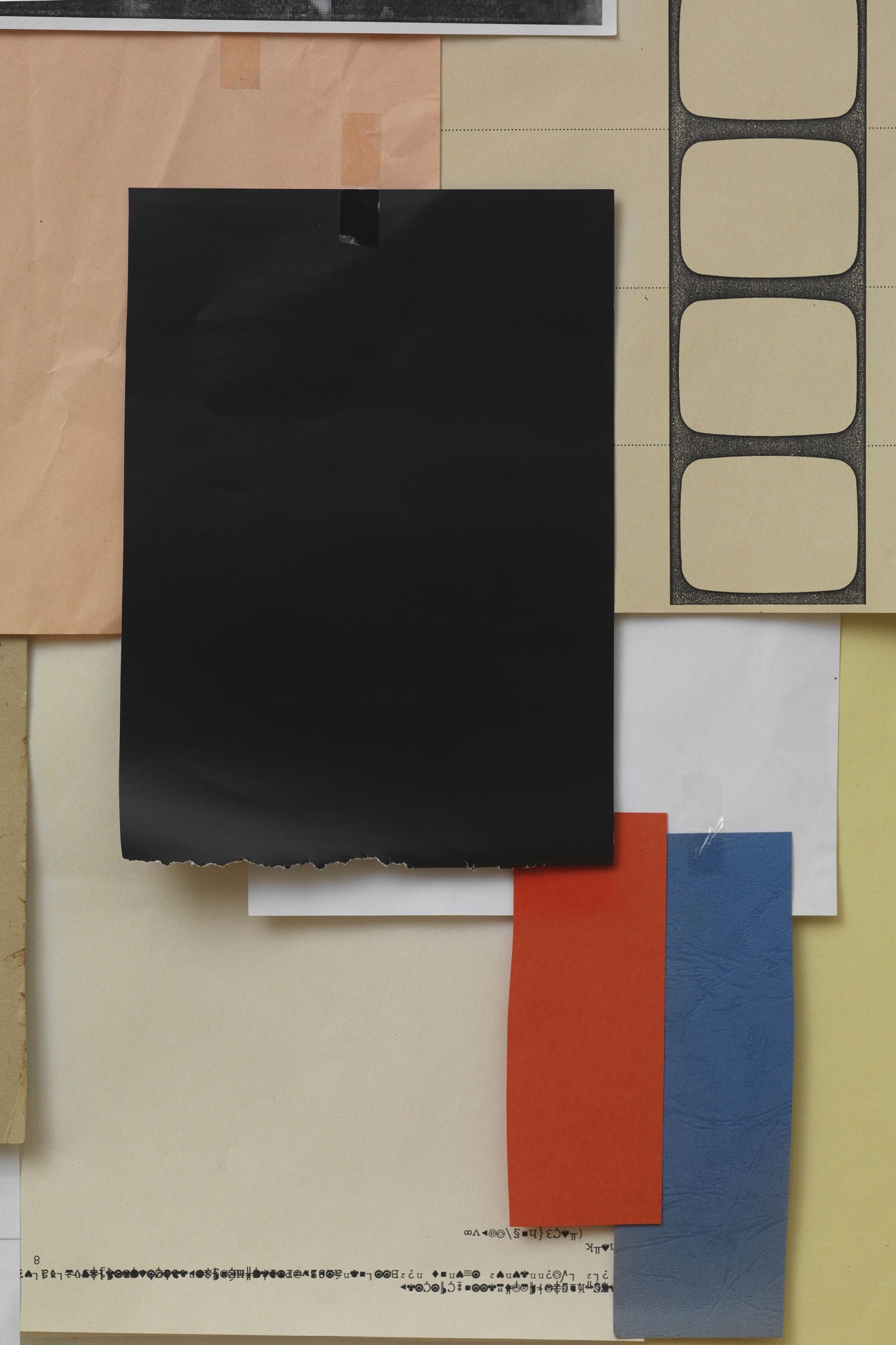 Colored papers: Rosa, Rot, Blau, 2012