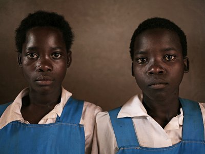 Raina Henock and Masiye Henock. Petros Village, Malawi, 2006