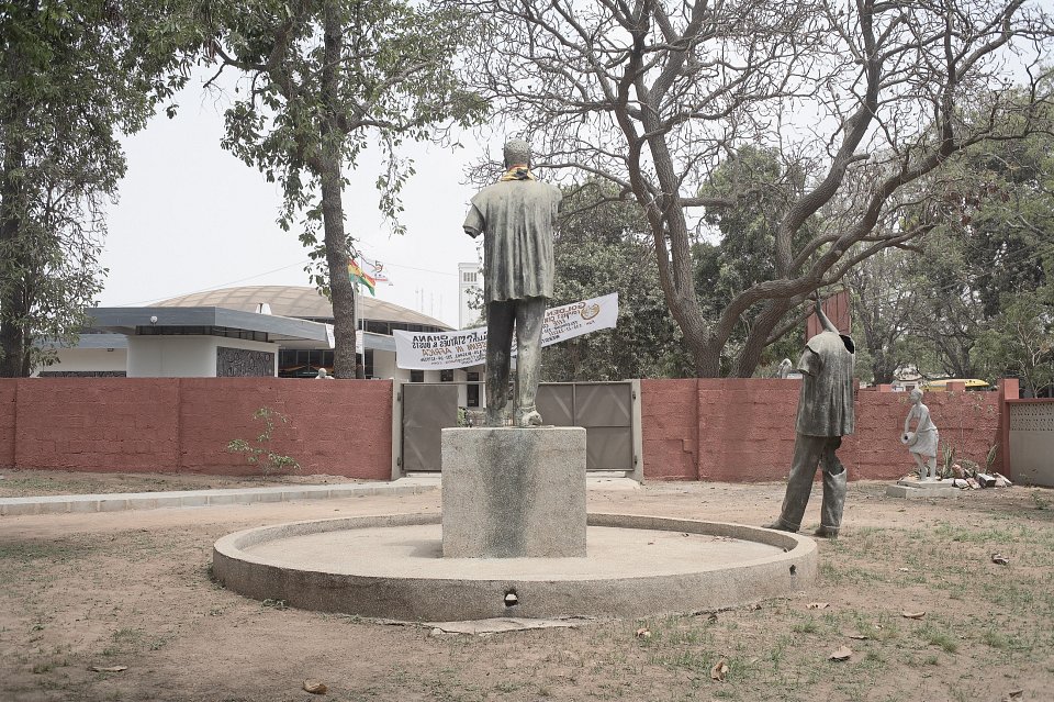 Statues of Kwame Nkrumah, reinstated at the National Museum in Accra, Ghana, after having being torn down during a military coup in 1977, 2007