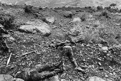 Ethiopian dead, after a battle near Adi-Quala, Eritrea, Eritrea/Ethiopia war, 2000
