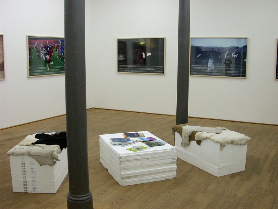 <p><em>Nytt – Neu – New</em>, installation view, Kuckei + Kuckei, 2007</p>