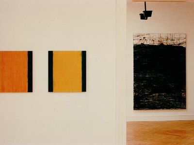 Vorsicht frisch gestrichen, installation view, vierte Etage, 1994