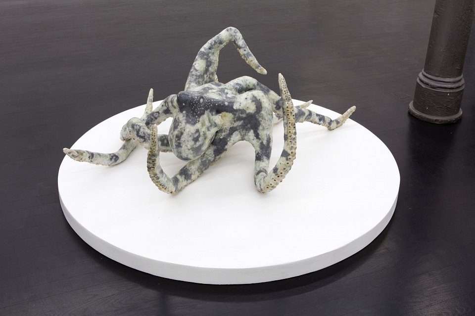 <p><em>Pour la Soupe – Fische & Cephalopoden</em>, installation view, Kuckei + Kuckei, 2014</p>